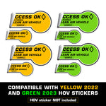 California HOV Sticker 2022-2023 Paint Protection Film